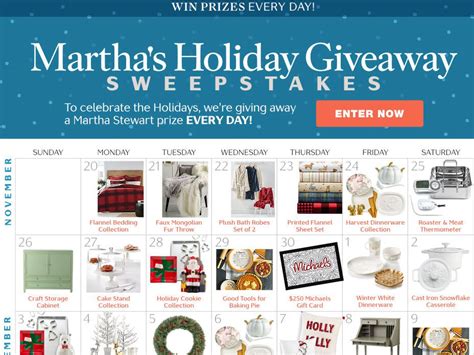 Martha Stewart Daily Sweepstakes 2024.